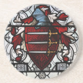 Mittelalterliche Buntglas-Platte Getränkeuntersetzer (Vorne)