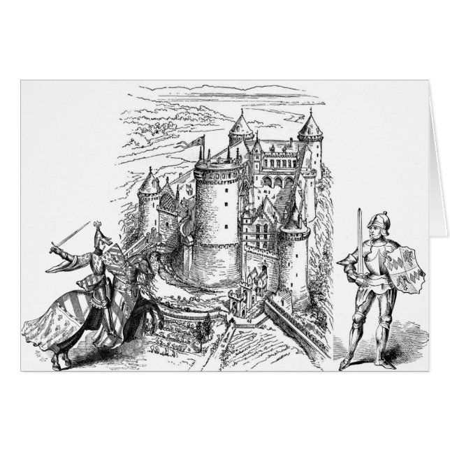 Mittelalterliche Burg (Vorderseite (Horizontal))