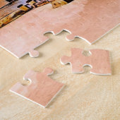 Mittelalterliche Burg Azay le Rideau, Frankreich. Puzzle (Seite)