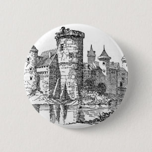 Mittelalterliche Burg Button