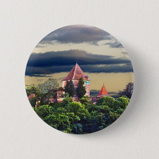 mittelalterliche Burg Button (Vorderseite)
