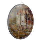 Mittelalterliche Burg Dartscheibe (Vorderseite Links)