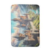 Mittelalterliche Burg im Tal des Massivs Badematte (Vorderseite Vertikal)