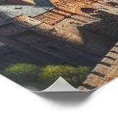 Mittelalterliche Burg im Tal des Massivs Poster (Ecke)