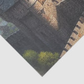 Mittelalterliche Burg im Tal des Massivs Seidenpapier (Ausschnitt)