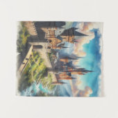 Mittelalterliche Burg im Tal des Massivs Wandteppich (Vorderseite (Horizontal))