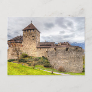 Mittelalterliche Burg Liechtenstein Postkarte