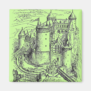 Mittelalterliche Burg Magnet