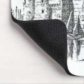 Mittelalterliche Burg Mouse Pad Mousepad (Ecke)