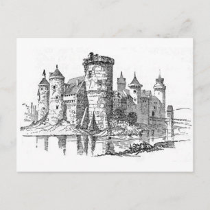 mittelalterliche Burg Postkarte