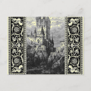 Mittelalterliche Burg Postkarte