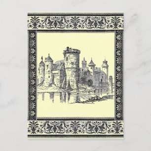 mittelalterliche Burg Postkarte