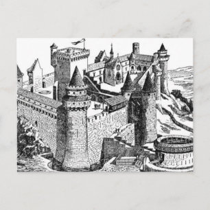 mittelalterliche Burg Postkarte