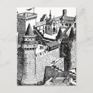 mittelalterliche Burg Postkarte