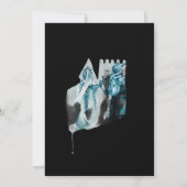 *~* Mittelalterliche Burg Prinzessin Ritterhochzei Einladung (Rückseite)