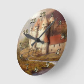 Mittelalterliche Burg Runde Wanduhr (Winkel)