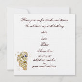 Mittelalterliche Burg Save The Date (Rückseite)