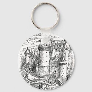 Mittelalterliche Burg Schlüsselanhänger