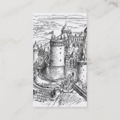 Mittelalterliche Burg Visitenkarte (Rückseite)