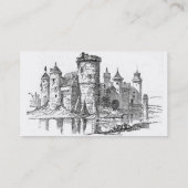 Mittelalterliche Burg Visitenkarte (Rückseite)
