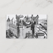Mittelalterliche Burg Visitenkarte (Rückseite)
