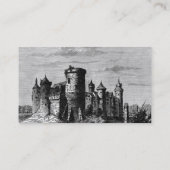 Mittelalterliche Burg Visitenkarte (Rückseite)