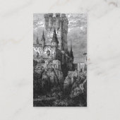 Mittelalterliche Burg Visitenkarte (Rückseite)