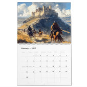Mittelalterliche Burgen: Historischer Art-Kalender Kalender (Feb 2027)
