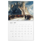 Mittelalterliche Burgen: Historischer Art-Kalender Kalender (Mär 2027)