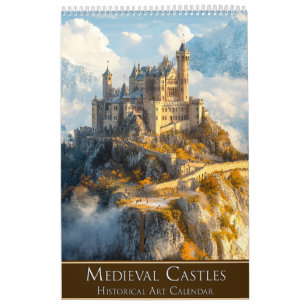 Mittelalterliche Burgen: Historischer Art-Kalender Kalender