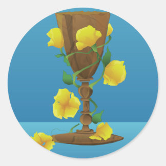 Mittelalterliche Chalice Runder Aufkleber