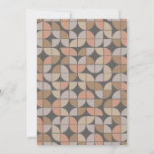 Mittelalterliche Champagnerfarben im modernen Brau Einladung (Rückseite)