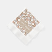 Mittelalterliche Champagnerfarben im modernen Brau Serviette (Ecke)