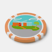 Mittelalterliche Chips des modernen Cartoon House (Einzeln)