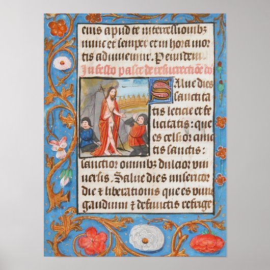Mittelalterliche Christlich-katholische Auferstehu Poster (Vorne)