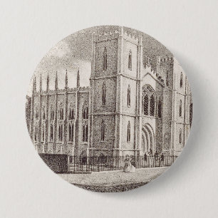 Mittelalterliche christliche Kirche Button