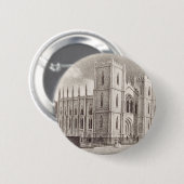 Mittelalterliche christliche Kirche Button (Vorne & Hinten)