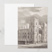 Mittelalterliche Christliche Kirche Einladung (Vorne/Hinten)