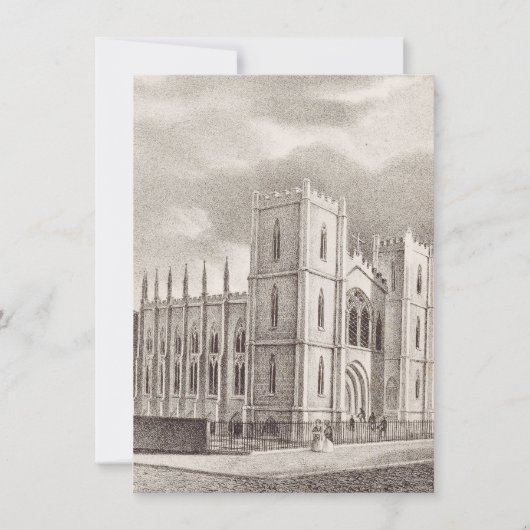 Mittelalterliche Christliche Kirche Einladung (Vorderseite)