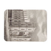 Mittelalterliche Christliche Kirche Magnet (Horizontal)