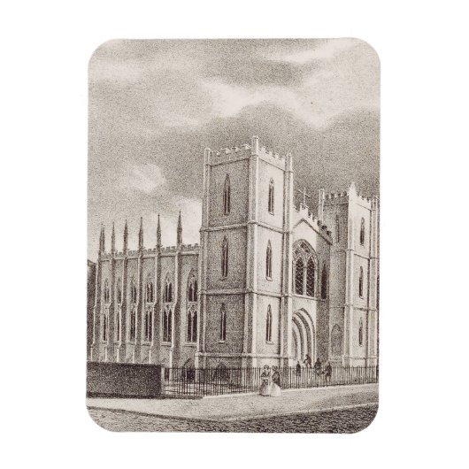 Mittelalterliche Christliche Kirche Magnet (Vertikal)