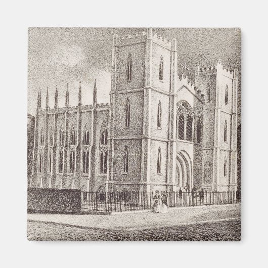 Mittelalterliche Christliche Kirche Magnet (Vorne)