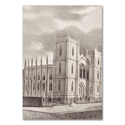 Mittelalterliche Christliche Kirche Tischnummer (Vorderseite)