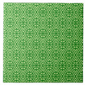 Mittelalterliche Damaskus Diamanten, dunkelkiefern Fliese (Vorderseite)