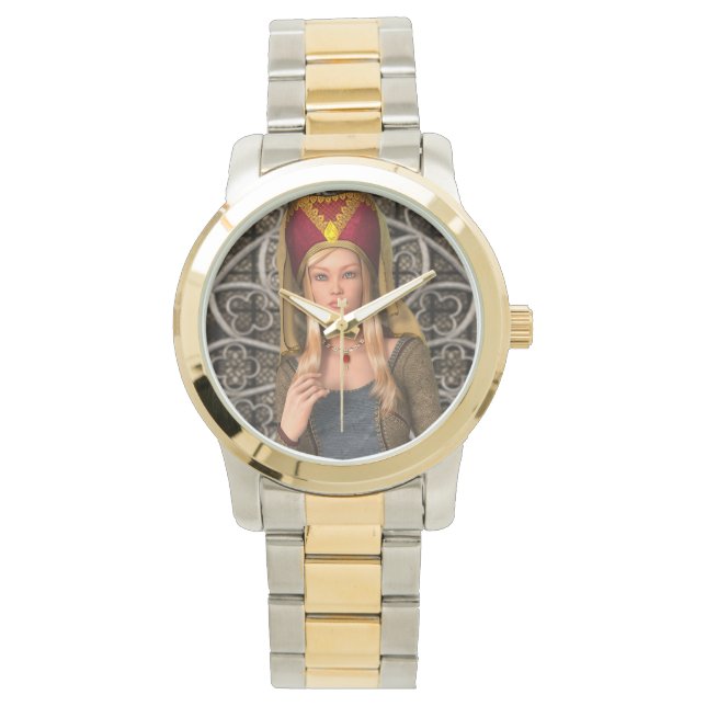 Mittelalterliche Dame Armbanduhr (Vorderseite)