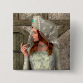 Mittelalterliche Dame Button (Vorderseite)