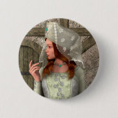 Mittelalterliche Dame Button (Vorderseite)