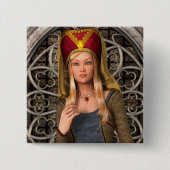 Mittelalterliche Dame Button (Vorderseite)