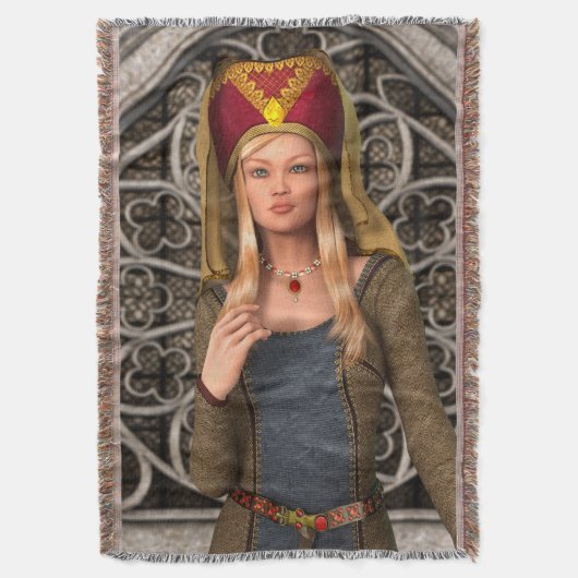 Mittelalterliche Dame Decke (Vorderseite Vertikal)