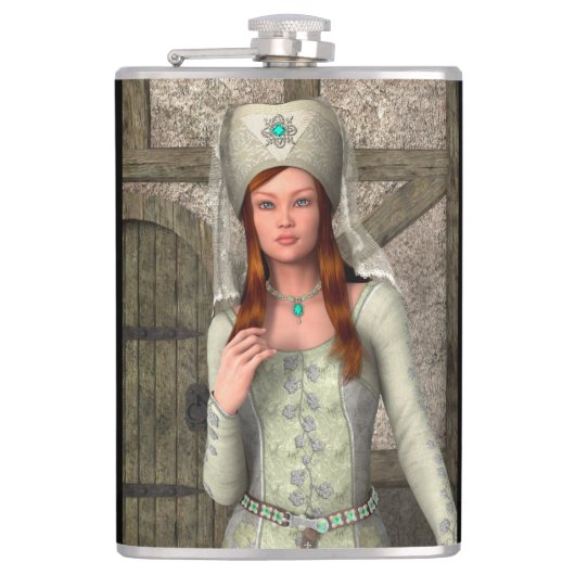 Mittelalterliche Dame Flachmann (Vorderseite)